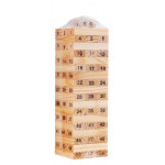 Drevená veža Jenga - hnedá